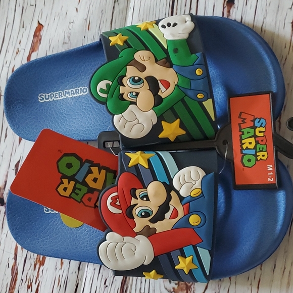 Nintendo Other - 🎉 HOST PICK 🎉🆕️ CUTE SUPER MARIO BOYS SLIPPERS 💙❤